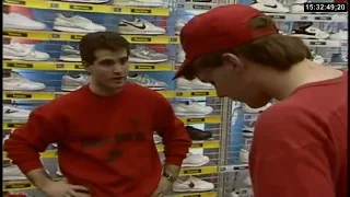 Shoe shopping at a mall in 1989
