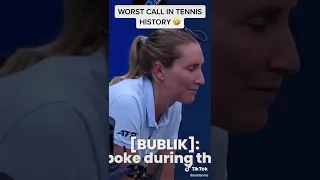 The worst call in tennis history 🤣 |