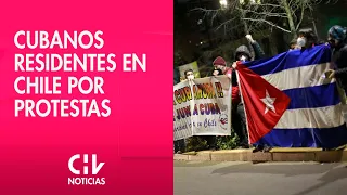 Las reacciones de los residentes cubanos en Chile ante las protestas