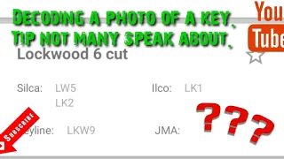 Decoding a photo of a key. Tip not many speak about (524)