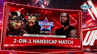 Omos Vs The Viking Raiders - WWE Raw 28/03/2022 (En Español)