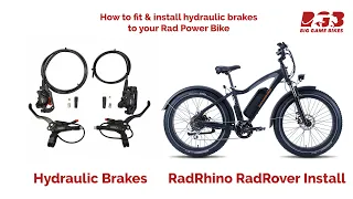 How to fit and install hydraulic brakes to Rad Power Bikes RadRhino RadRover