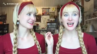2023 Christmas Concert - Interview with the "Harp Twins"  #harptwins #harp #camilleandkennerly