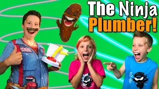 The NINJA Plumber! NINJA KIDZ TV