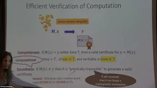 Efficient Verification of Computation on Untrusted Platforms - Yael Kalai
