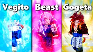 Gogeta & Vegito & Gohan Beast Showcase | DB Nexus