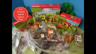 Scheich New Animal Figures & Sets Haul- Farm World, Forest, Wild & Dinosaur Animal Figures & Diorama