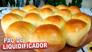 NUNCA MAIS VÁ NA PADARIA❗😱 PÃOZINHO CASEIRO DE LIQUIDIFICADOR SIMPLES E SUPER FOFINHO!