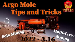 Argo Mole Tips and Tricks for Single and Multiplayer Mining [2022 - 3.16]