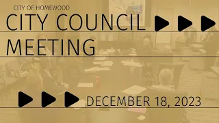 Homewood City Council 12/18/23