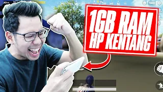 MAIN PUBG PAKE HP KENTANG 1 GB RAM! BANGALEX SAMPE KESEL BANTING HP?!!