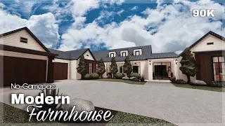 BLOXBURG | Modern Farmhouse | No-Gamepass | House Speedbuild