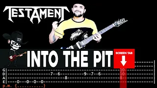 【TESTAMENT】[ Into The Pit ] cover by Masuka | LESSON | GUITAR TAB