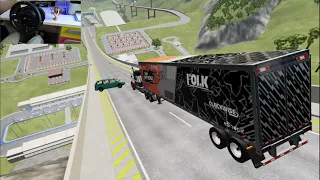 BeamNG Drive Super Fun Gameplay Live / Crazy Cars Ramp Jumps Crashes