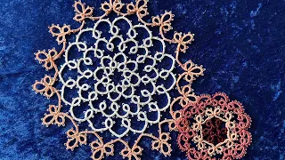 ФРИВОЛИТЕ ИГЛОЙ #frivolite#tatting#frywilitkaigłowa#фриволите#салфетки#салфеткакрючком