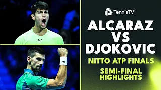 Novak Djokovic vs Carlos Alcaraz Match Highlights! | Nitto ATP Finals 2023