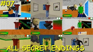 Baldi's Basics Classic Remastered #07 (All Secret Endings)