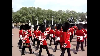 Changing of the Guard by British Army Household Division -  at Buckingham Palace - London. #shorts