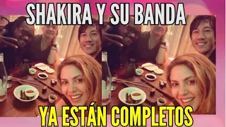 #shakira CON SU BANDA EN #miami SE JUNTARON 4 GENIOS YA ESTÁN COMPLETOS