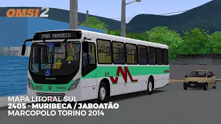 [OMSI 2] MAPA LITORAL SUL! Marcopolo Torino 2014 na 2405 - Muribeca / Jaboatão