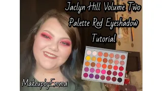 Jaclyn Hill Volume Two Palette Red Eyeshadow Tutorial || MakeupbyEmma