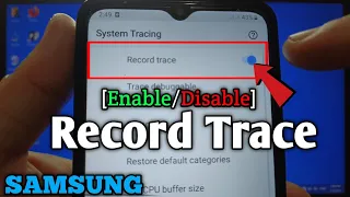 How to enable or disable record trace on Samsung Galaxy A02 | System Tracing | Developer Options