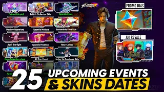 ALL 25 UPCOMING EVENTS | KOF 3 | PROMO DIAMONDS | JJK RESALE AND MORE