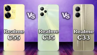 Realme C55 Vs V Realme C35 Vs Realme C33
