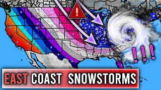 MULIPLE Potential East Coast Snowstorms! Colder Times Ahead with Plenty of Snowfall Opportunities