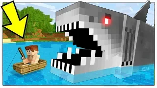 MANGIATI DALLO SQUALO GIGANTE IN MINECRAFT ITA!