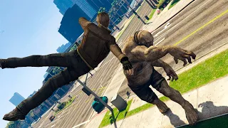 GTA V - Leon Vs El Gigante - Best Extreme Ragdolls And Fails V.55