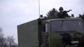 FAP trucks with Oganj m 77 system Serbian Army