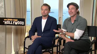 Once Upon A Time In Hollywood: Brad Pitt & Leonardo DiCaprio Official Movie Interview | ScreenSlam