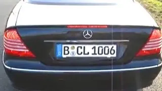 Mercedes Benz CL500 Kickdown Acceleration V8 Sound Exhaust Beschleunigung ESD Coupe