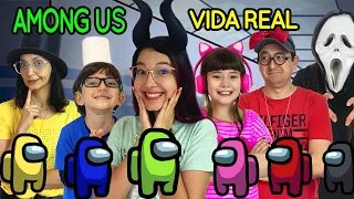 AMONG US NA VIDA REAL EM FAMÍLIA | Luluca