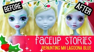 Repainting Dolls - MonsterHigh Lagoona - Faceup Stories ep.46