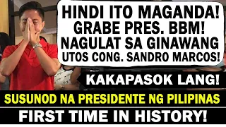 KAKAPASOK LANG! HALA KA! PRES BONGBONG MARCOS! NAGULAT SA ANUNSIYO! ANAK NIYANG SI SANDRO MARCOS!