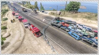 GTA 5 - Giant Highway Crash Incident