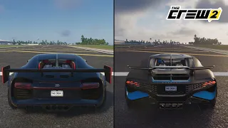 The Crew 2 | Bugatti Chiron Carbon 2017 vs. Bugatti Divo 2019 Sound and Performance Comparison