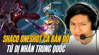 DỊ NHÂN TRUNG QUỐC DU ĐẤU RANK HÀN VÀ LỐI CHƠI SHACO AD ĐI RỪNG ONESHOT CẢ BẢN ĐỒ