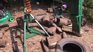 DIY homemade log splitter