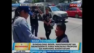 BT: Sundalong rider, nagpanggap na naaksidente para makapag-propose sa kanyang kasintahan