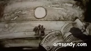 Песочная анимация Олега Сёмина  Sand animation, wedding