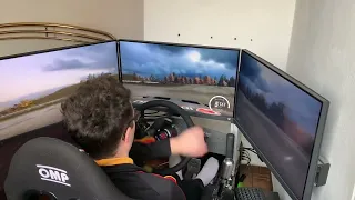 360 jump in Dirt Rally 2.0 with triple monitor setup | Dirt Rally 2.0