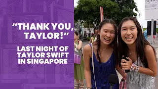 "Thank you, Taylor!" say Swifties, on last night of Singapore show