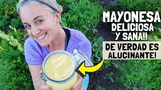 Mayonesa Casera deliciosa SIN HUEVO! Nutritiva y Sana! Apta Dieta 🥕5X5🥕 y Veganos 🥰