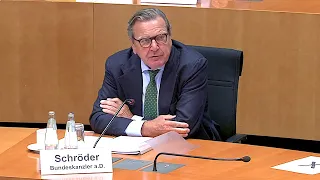 01.07.2020 - Gerhard Schröder - Anhörung im Bundestag zu Nord Stream 2