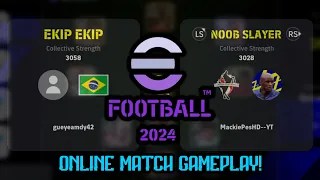eFOOTBALL PES 2024 IS LIVE!! 😁| FIRST ONLINE GAMEPLAY IMPRESSION | ULTRA 4K 🔥