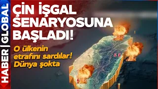 SON DAKİKA! Çin İşgal Provasına Başladı! O Ülkenin Etrafını Kuşattı