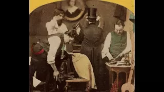 3D Stereoscopic Photos of Victorian Party Scenes (1860's)